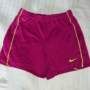 Small Pink Nike Soccer Shorts